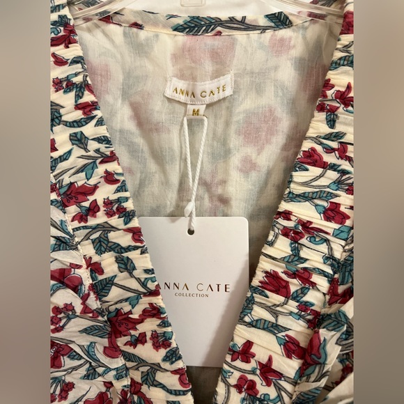 NWT Tuckernuck Pink & Teal Floral Charlotte Midi Dress - Picture 4 of 4